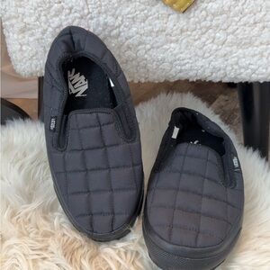 Vans Men's Quilted Black Slip-On Sneakers